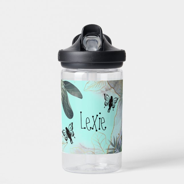 Foliage Fantasy Fairies   Water Bottle (Front)