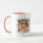 Foliage Frame 2 Photo Mug<br><div class="desc">This darling cup features two photo templates,  with the foliage edge being a cut-out.  This means your photo will show through the foliage design.  For best results,  crop your photos so that the face is in the middle.</div>