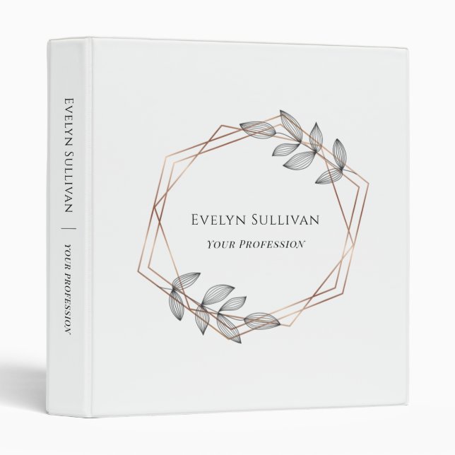 foliage geometric frame binder (Front/Spine)