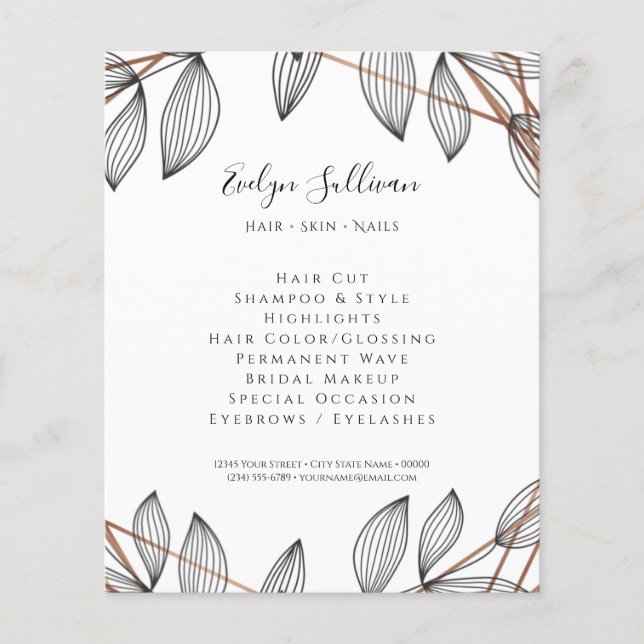 Foliage Geometric Frame Flyer (Front)