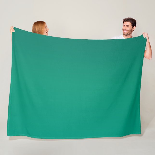 Foliage Green Gradient Fleece Blanket (In Situ)