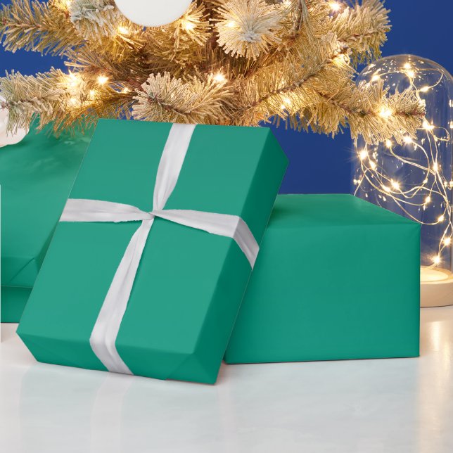 Foliage Green Gradient Wrapping Paper (Holidays)