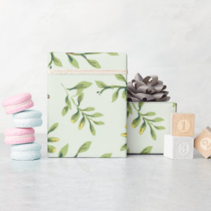 Foliage Green Leaves Wrapping Paper