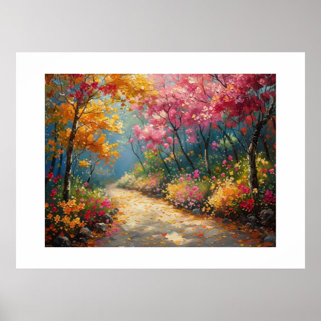 Foliage landscaped Garden Poster (Front)