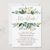 Foliage Let's Celebrate Engagement Party Invitation (Front)
