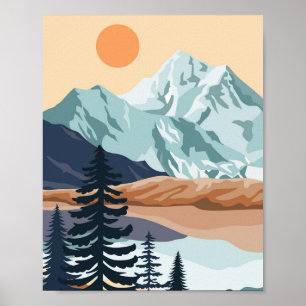  Foliage line art drawing  Poster