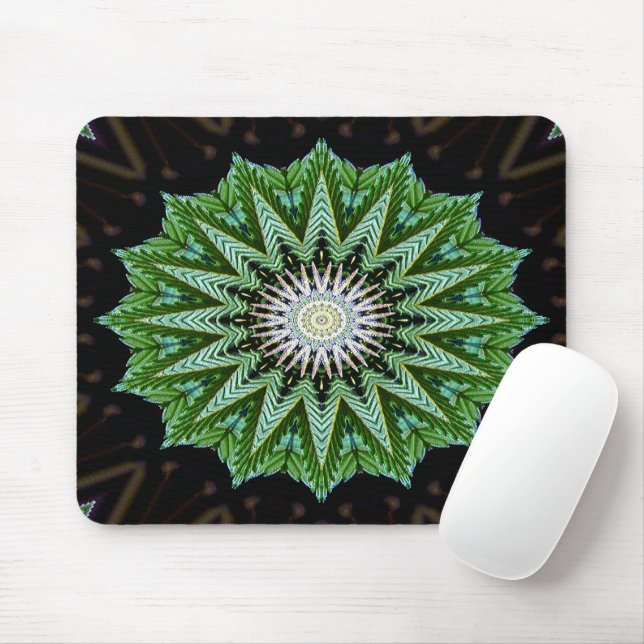 Foliage Mandala...... Mouse Pad (With Mouse)