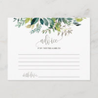 Foliage Marriage Advice Cards