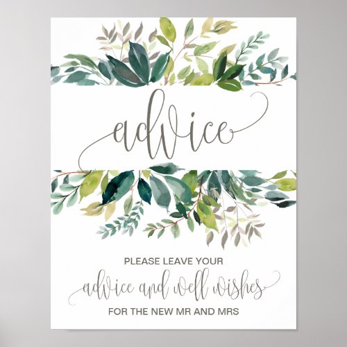 Foliage Marriage Advice Poster