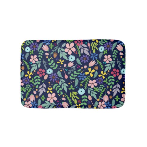 Foliage Modern Floral Bath Mat