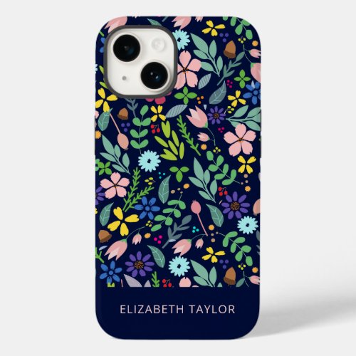 Foliage Modern Floral Case_Mate iPhone 14 Case
