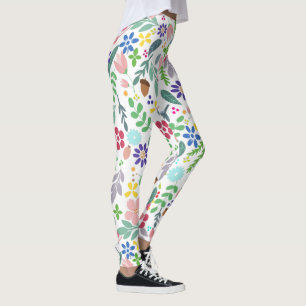 Foliage Modern Floral Leggings