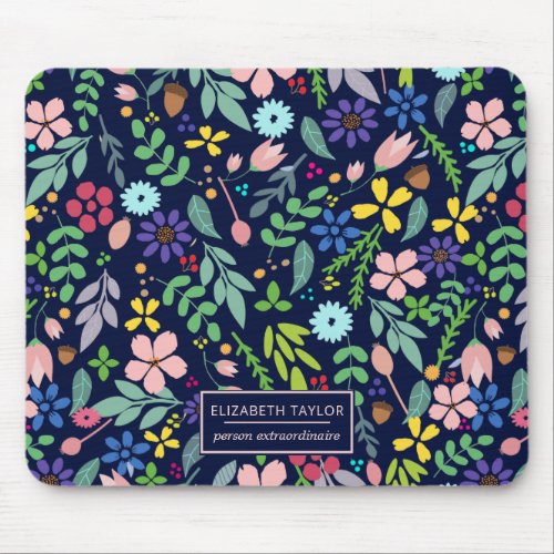 Foliage Modern Floral Mouse Pad