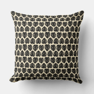 Foliage Monstera Throw Pillow