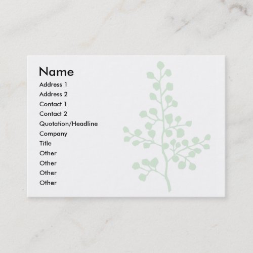 Foliage No. 3 | Business Cards
