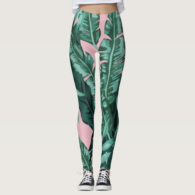 Foliage Of Tropical Plants Leggings (Front)