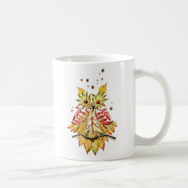 Foliage owl coffee mug (Right)