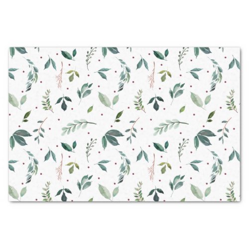 Foliage Pattern Christmas Tissue Paper