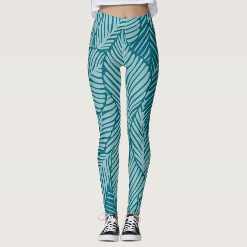 Foliage Pattern Leggings