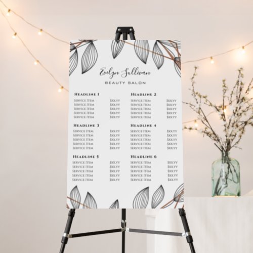 foliage Price list Foam Board