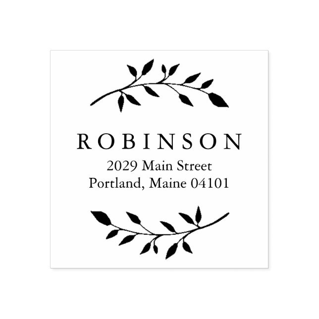 Foliage Rubber Stamp (Imprint)