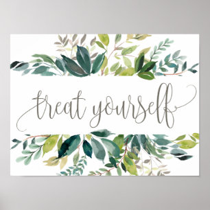 Foliage Treat Yourself Dessert Bar Poster