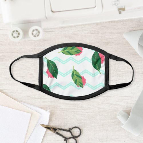 Foliage Tropical Pattern Light Face Mask