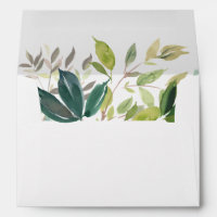 Foliage Wedding Invitation Envelope