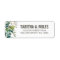 Foliage Wedding Return Address Labels
