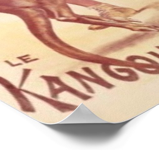 Folies Bergere Boxing kangaroos Poster Zazzle
