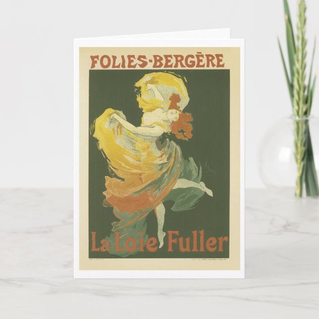 Folies-Bergere, Jules Cheret Card (Front)