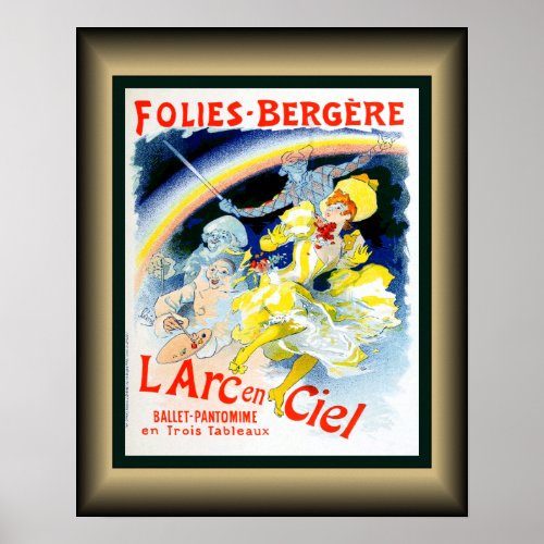 Folies _ BergereL Arc en CielBallet Pantomime  Poster