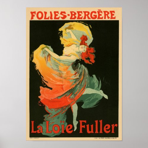 Folies Bergere La Loie Fuller Poster