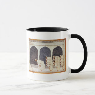 Folio.38a A Mogul prince in a mosque leading Frida Mug