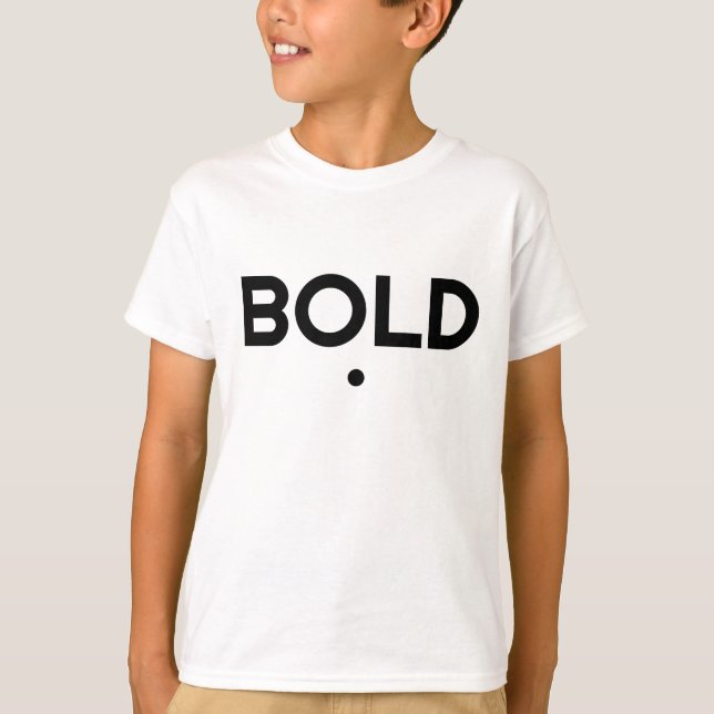 Folio Bold. Boys' T-Shirt (Front)