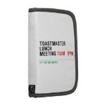 TOASTMASTER LUNCH MEETING  Folio Planners