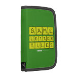 Game
 Letter
 Tiles  Folio Planners