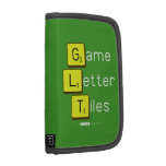 Game
 Letter
 Tiles  Folio Planners