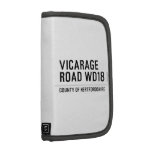 VICARAGE ROAD  Folio Planners