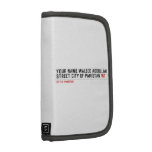 Your Name waleed abdullah Street city of pakistan  Folio Planners