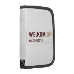 Welkom  Folio Planners