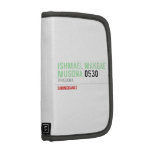 ISHMAEL MAKGAE MUSONA  Folio Planners