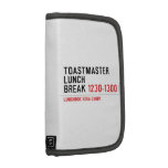 Toastmaster Lunch break  Folio Planners