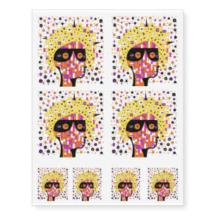 Folk 001 Nancy Temporary Tattoos