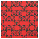 folk art bird mythological bird print fabric