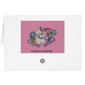 Folk Art  Bunny Cards (Back Horizontal)