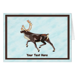 Folk Art Caribou/Reindeer Cards