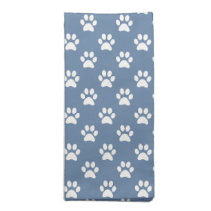 Folk Art Cat Paw Pattern Farmhouse Cloth Napkin