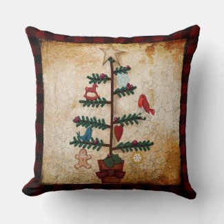 Folk Art Christmas Tree | Buffalo Plaid