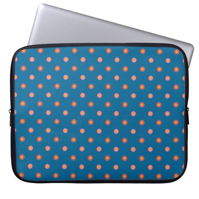 Folk Art Collection Polka Dots Laptop Sleeve (Front)